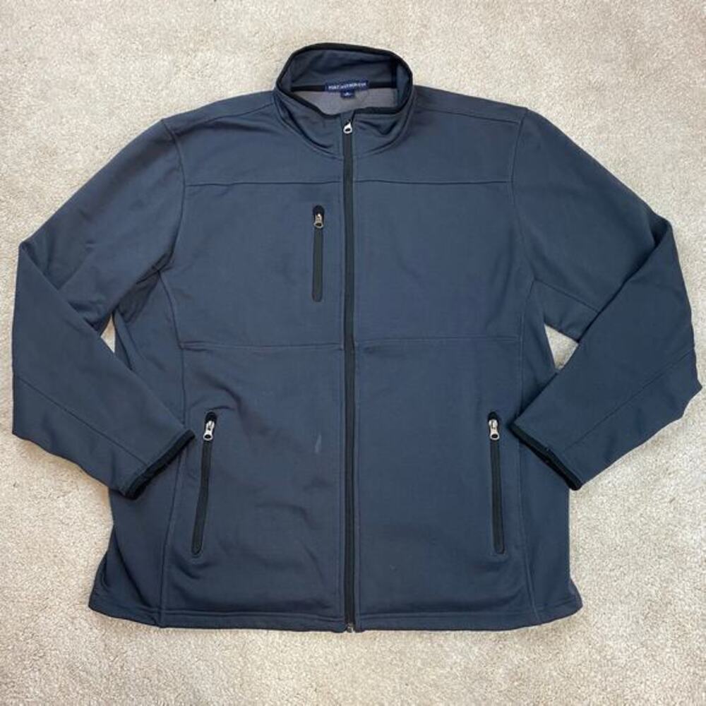 Port Authority Bellagio Hotel Las Vegas Nevada Full Zip Gray Jacket Size XL